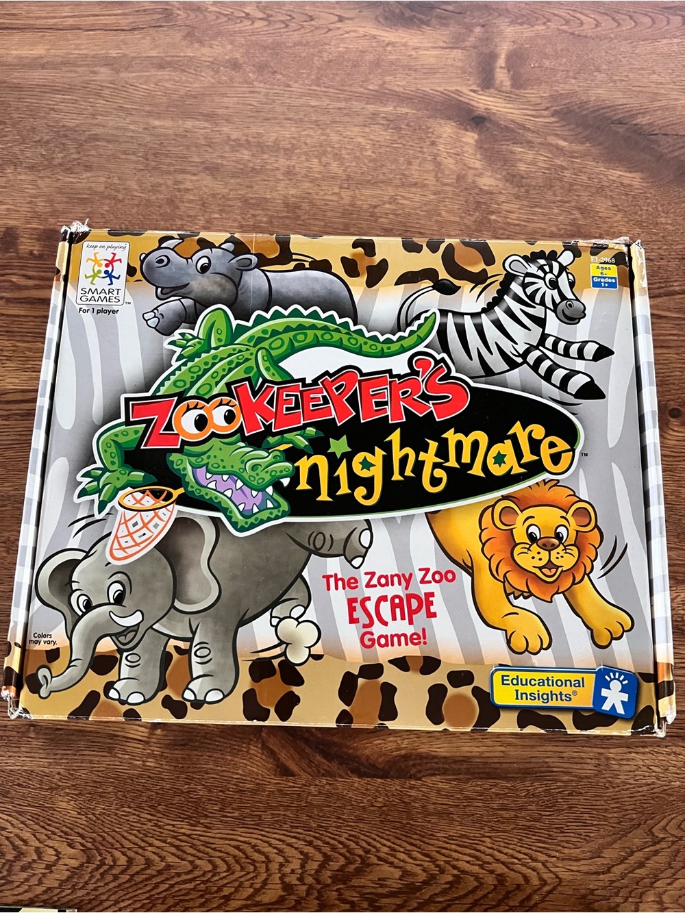 Kids Educational Insights Zookeeper's Nightmare Escape Game